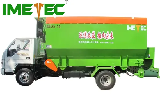 14m3 Tmr Feed Spreader for Light Truck with High Trafficability and Driving Comfort
