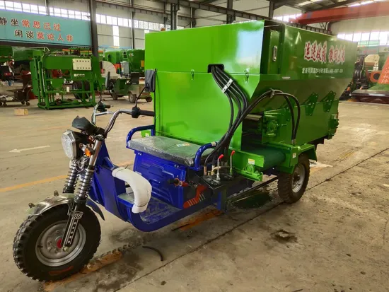 2 Cbm Three-Wheel Handlebar Spreader Truck Tmr Feed Spreader