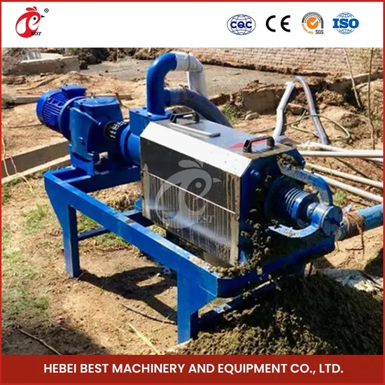 Bestchickencage Manure Drying Machine China Manure Dryer Supplier High-Strength Screw Shaft High-Strength Screw Shaft Industrial Rotary Manure Dryer
