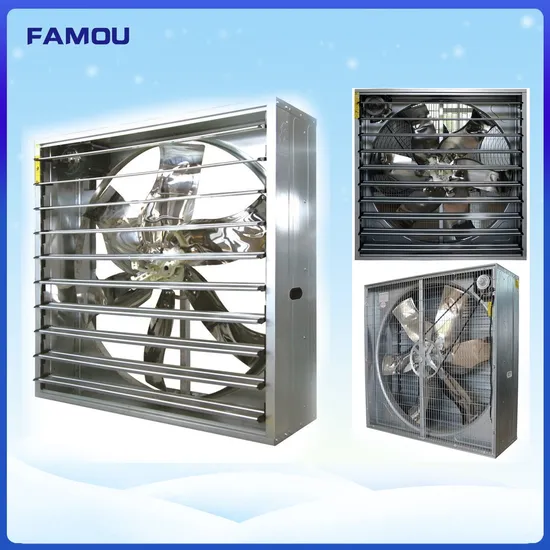 Durable Exhaustive Fan with Galvanized Finish in Poultry Farming