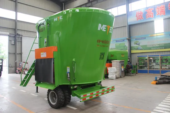 8m3 Traction Animal Feed Mixer Vertical Tmr Feed Mixers Suitable for Dairy Farms