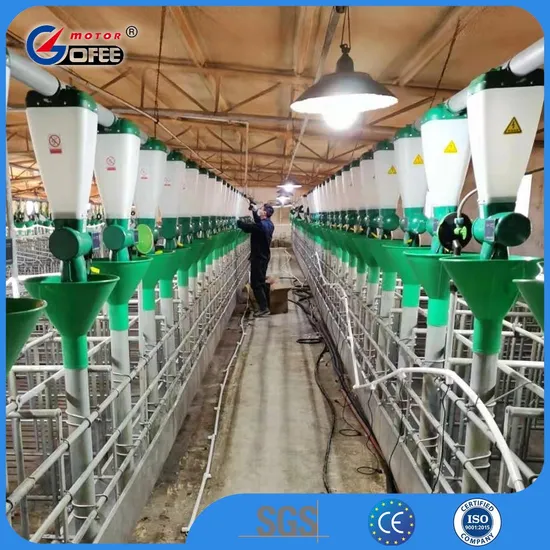 Farm Feeding System Automatic Dry Feed Distributor Plastic Cylinder Cup