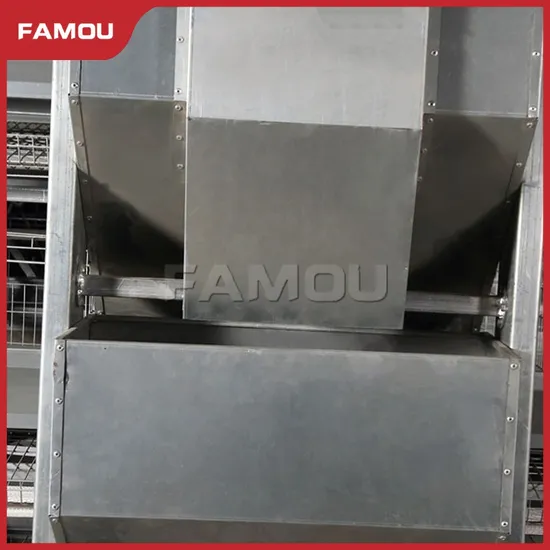 Famou Ventilation Equipment Multiple Alarm Mechanisms H Type Poultry Farm Automatic Feeding System