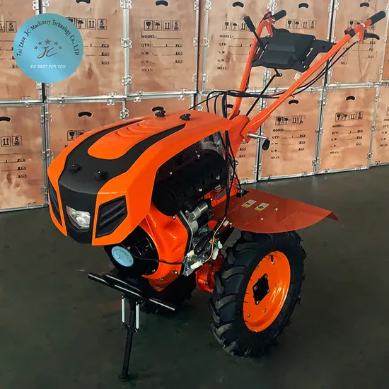 Jc 192f Electric Start Diesel Engine Cultivators 170/173/178/186f Power Tiller Rotary Farm Tractor Gasoline Agricultural Tiller