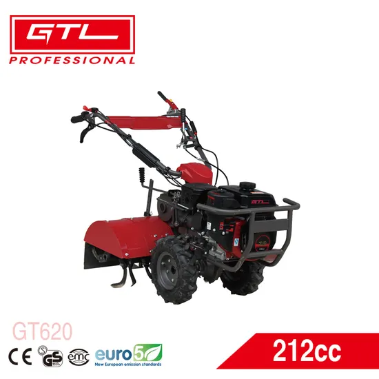 7HP 4 Stroke 212cc Agricultural Equipment Gasoline / Petrol Power Tillers Garden Rotavator Gasoline / Petrol Rotary Cultivator Tiller (GT620)