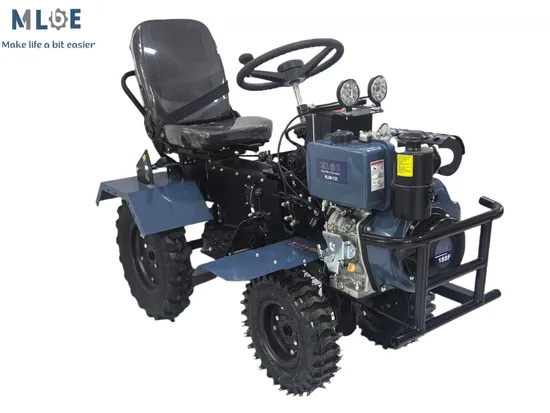 Mlbe Hot Selling Single Cylinder Vertical Four-Stroke 4X4 Mini Tractor