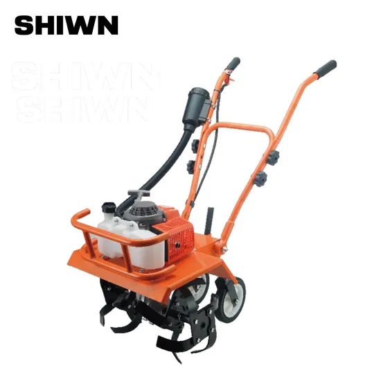 62cc Shiwn Walking Tractor Agricultural Mini Gas Garden Power Tiller
