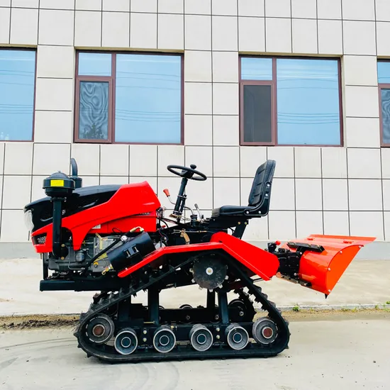 Hot Sale Diesel Rototiller 35HP Water and Drought Transmission Chain Drive Crawler Tractor Rototiller Farm Rice Field Rototiller