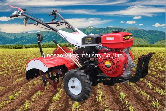 SGS Approved Factory 6.5HP Gasoline/Diesel Small Power Tiller with Rotary Tiller, Trencher, Weeder
