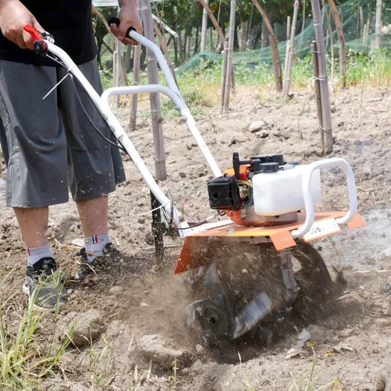 52cc 2 Stroke Gasoline Engine Mini Power Rotary Tiller Cultivator Agricultural Machinery