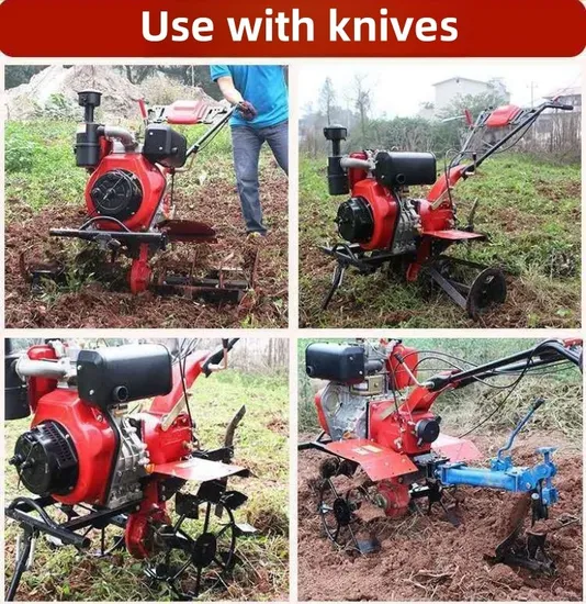 Six Colors Factory Price Mini Tiller