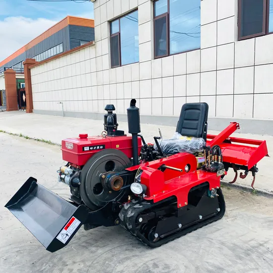 Discount Rotary Tiller 25HP Shock Absorbing Seat Power System Crawler Rotary Tiller Agriculture Rotary Tiller for Tilling