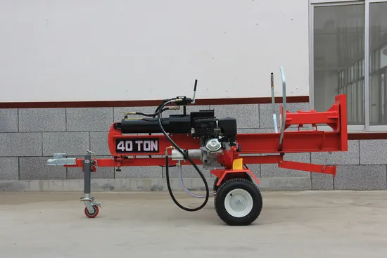 Large Timber Wood Splitting Machine 40 Ton Gasoline Diesel Engine Log Cutter Automatic Splitter Hydraulic Wood Splitter for Sale