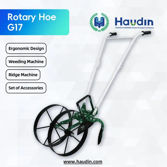 Labor Saving Metal Wheel Rotary Hoe Weeding Hoe Garden Tool