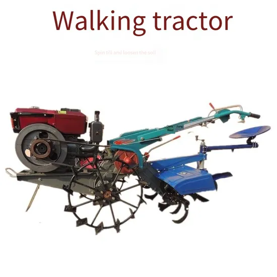Small Agricultural Walking Tractor Riding Rotary Cultivator Seeder