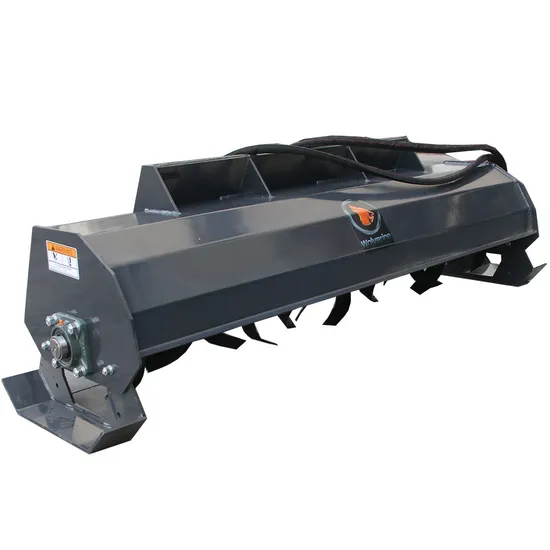 72 Inch Skid Steer Farm Cultivator Hydraulic Ditcher Agriculture Attachment Rotary Tiller