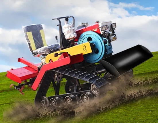 Mini Power Tractor Garden Rotary Tiller Crawler Rotary Tiller