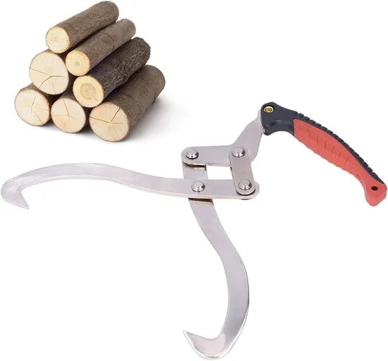 12 Inches Timber Claws Long Tongs Logging Tool Log Grabber