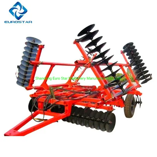 1bqd-7.2 Hydraulic Heavy Duty Disc Harrow for 100-150HP Tractor Trailed Agricultural Machinery Folding Fold Wing Light Opposed Offset Width 7200mm China