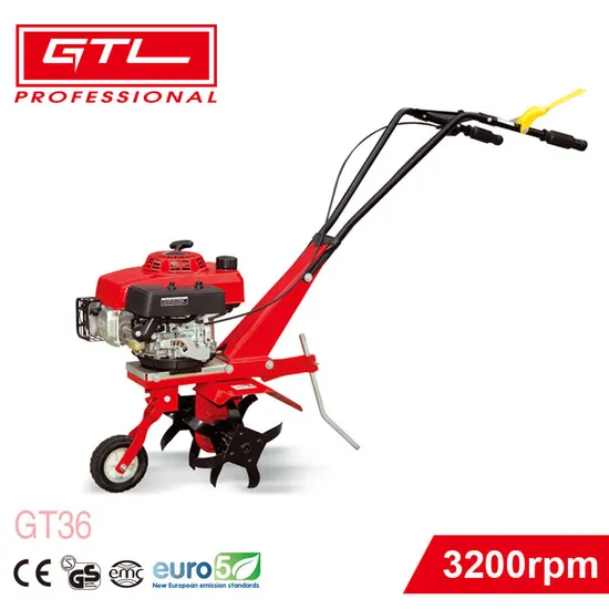 4HP Ohv 4-Stroke Gasoline Agricultural Cultivator Mini Tiller with 36cm Working Width