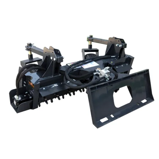 Skid Steer Attachment Power Rake for Precise Soil Loosening, Root Removal Landscaping