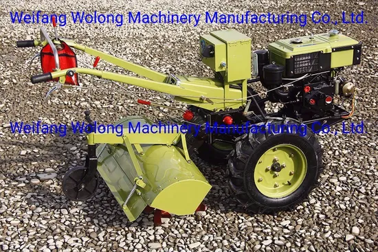 High Quality Walking Tractor with Plough Rotary Tiller Harvester for Farm