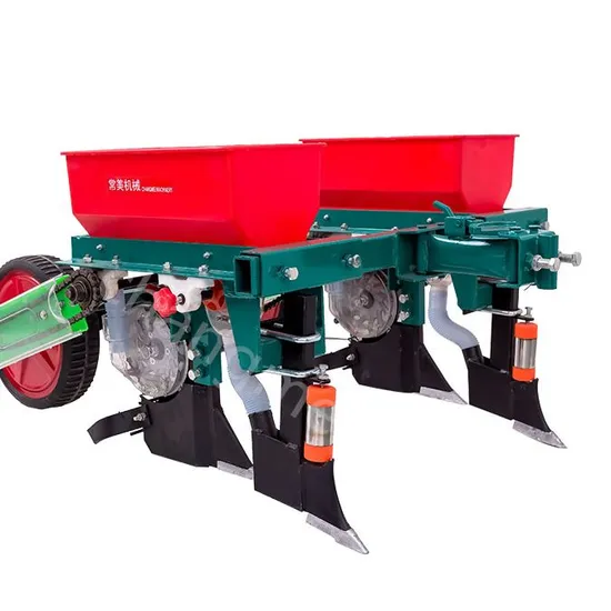 Double Row Corn Planter for 2 Wheeled Walking Tractors