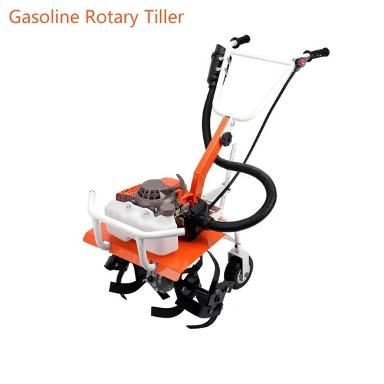 63CC Agricultural Plow Weeder Mini Rotary Tiller With Hand Push Wheels