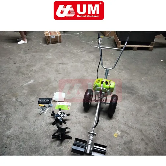 Um Hand Push Tiller Machine 52cc Mini Power Tiller/Weeder/Cutting