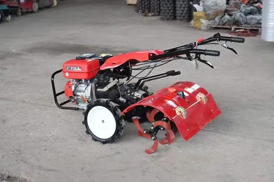Farm Multifunction Mini Power Tiller Gasoline Mini Walking Tractor Driven Rotary Tiller