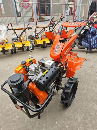 12HP/15HP/18HP/20HP Agricultural Gasoline, Diesel, Mini, Small Farm Cultivator, Walking/Hand Tractor, Crawler Tractor, Garden Power Weeder, Tiller Factory