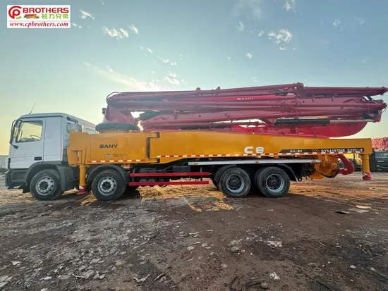 Used Concrete Pump Truck 52 M Installed Mercedes Chassis for Sale, Has Been Refurbished