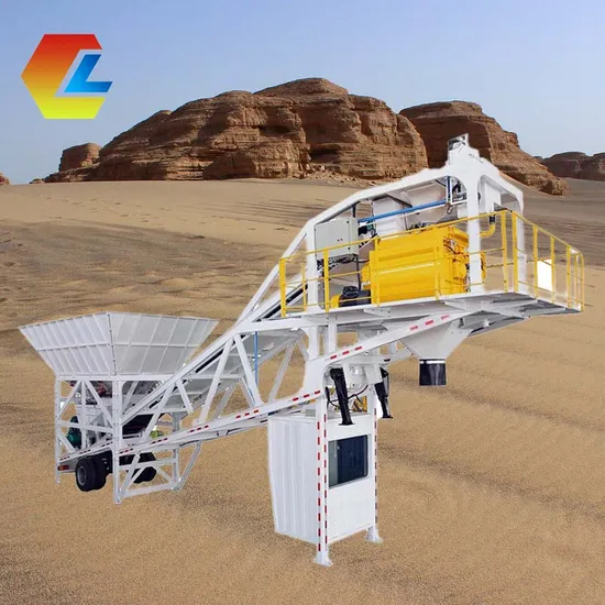 Mini Mobile Concrete Mixing Plant Concrete Batching Compact Plant