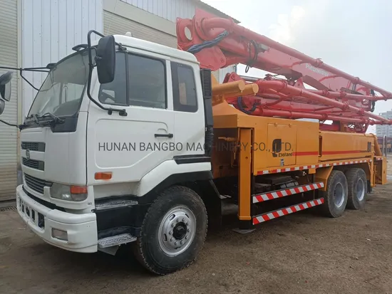 Good Price Diesel Used Cement Putzmeister Sg5261thb36 Truck Concrete Pumps Machine Elephant Boom Pumping Truck Mounted Concrete Pump