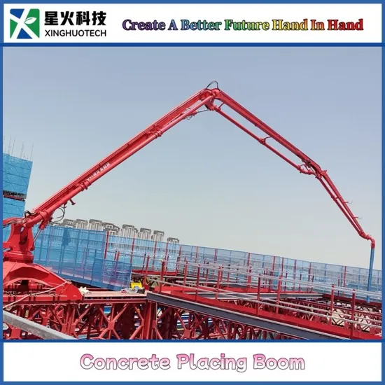 Concrete Placing Boom Manufacturer Export 13m 15m 17m 21m Concrete Distributor