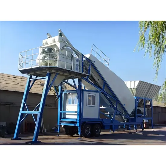 Concrete Batching Plant 60 Cubic Meter Production Portable Concrete Batching Plant Ready Mix