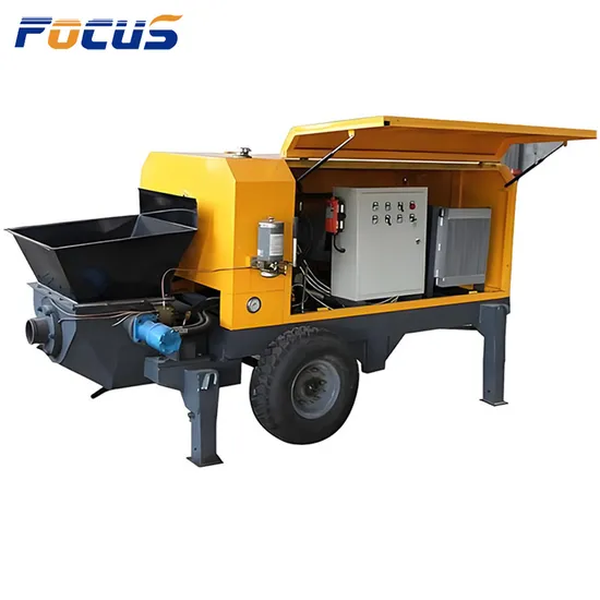 10-90 M3 Capacity Concrete Pump Portable Trailer Mounted Diesel Engine Concrete Pump for Sell