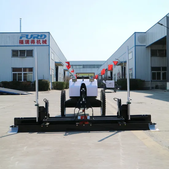 Small Walk-Behind Two-Wheel Concrete Cement Pavement Automatic Paving Laser Leveling Machine