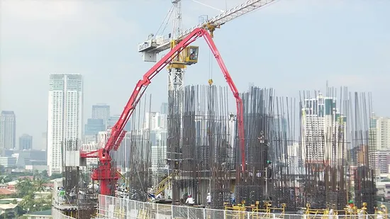 5-Section Double Z Detachable Placing Boom San Hgt51 Free-Standing Form-Mounting and Self-Climbing Configurations