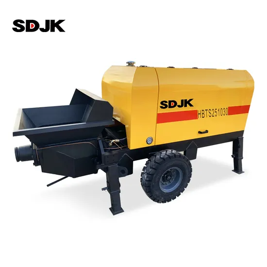 China New Popular 60m Height Efficient Large Particles Diesel Concrete Pump Cement Ready Mixed Concrete Pump Combination