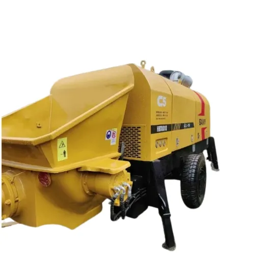 Used Trailer Pump Sanys Hbt8018 Concrete Pump Trailer Truck Mounted Available