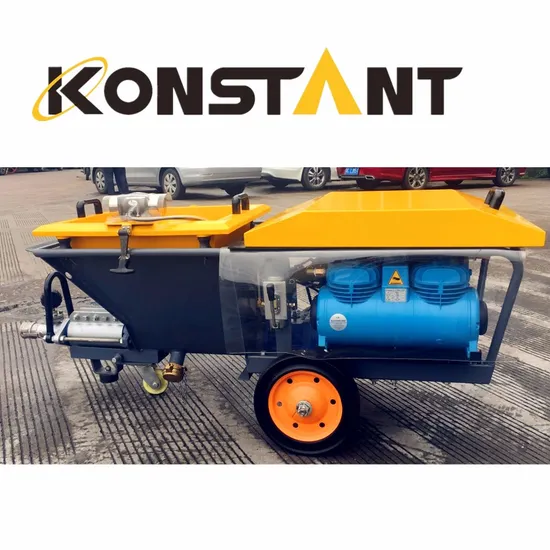 Screw Pump Powered Mortar Sparying Machine Kt-P50K with Air Compressor