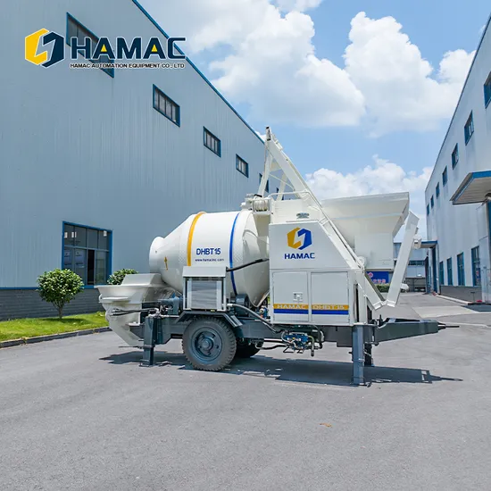 New Model Mixing and Pumping Function Dhbt15e Portable Concrete Mixer with Concrete Pump Price