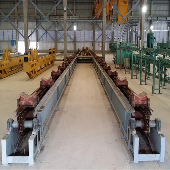 ISO9001: 2000 Approved OEM Tangchen Conveyor Spun Pile Concrete Production Line
