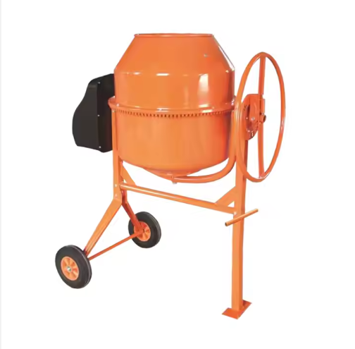 Certificated Mini Electric Portable Cement Concrete Mixer with Two Wheels