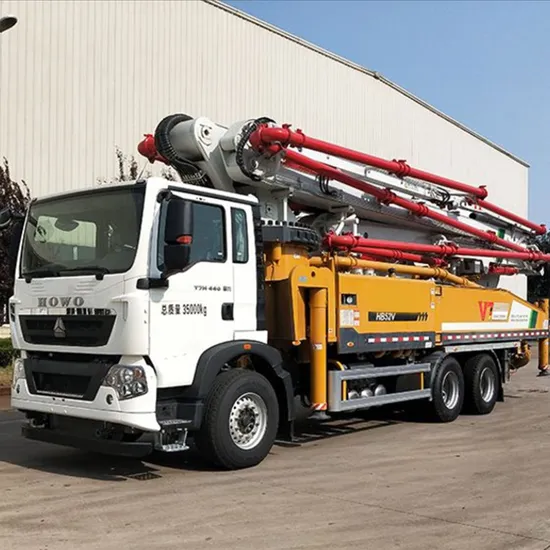 Mixer Concrete Pump Truck Hb52V Pump Truck Hb52V Hydraulic 52 Meter Weichai Engine Pump Truck Local After Sale Service