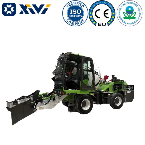 Self Loading Concrete Mixer Xvm4 3.5 Cubic Meters a (270°) Self Loading Concrete Mixer Truck