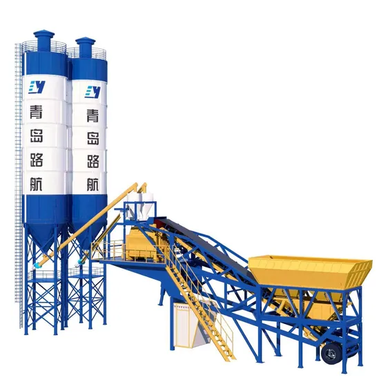 Full Automatic Factory Mobile Concrete Batching Plant Mixing Station for Building Works