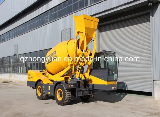 Hot Sale Hongyuan 4cbm Self Loading Mobile Concrete Cement Mixer