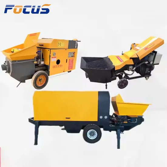 Hydraulic Pump Portable Concrete Trailer Pump Cement Beton Pump Small Used Stationary Concrete Pump